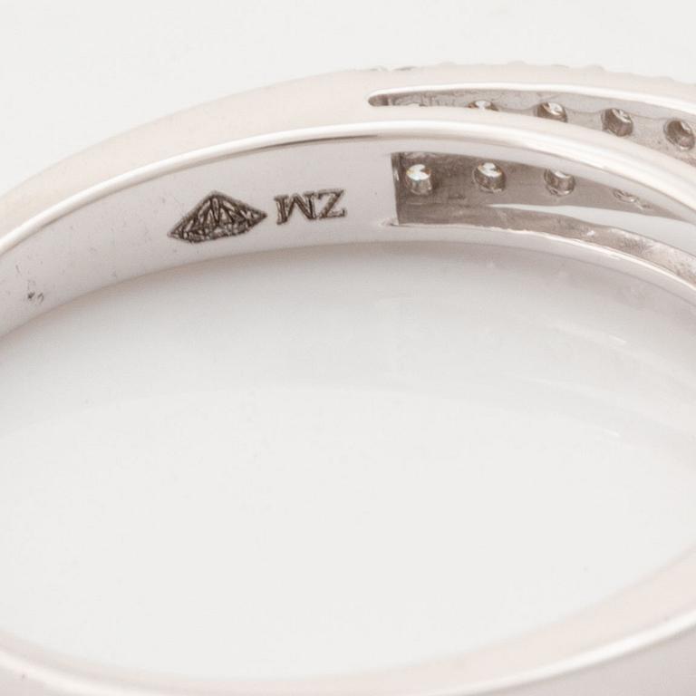 Brilliant cut diamond ring.
