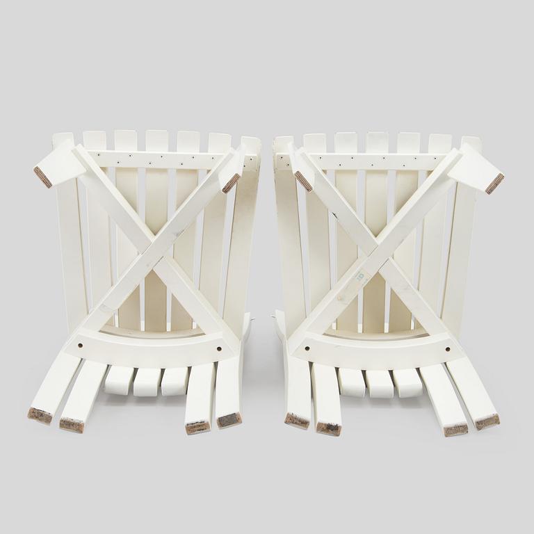 Alvar & Aino Aalto, trädgårdsmöblemang, 5 delar, "Aurinko"-serien, Artek, 2000-tal.