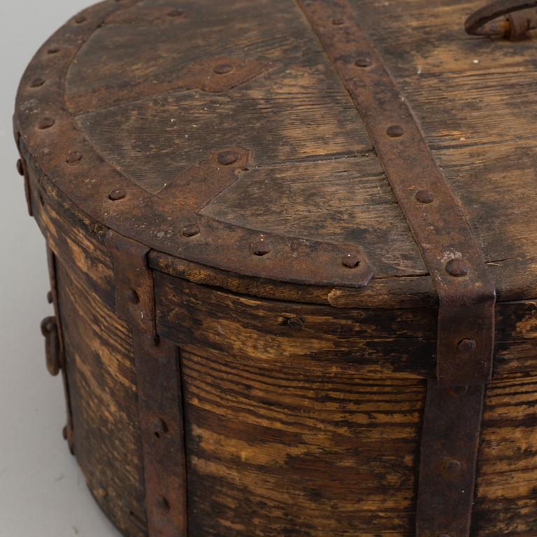 A first half of the 19th century wooden box.