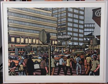 PARTI GRAFIK, 2 delar. Bl a Svenolov Ehrén. Sign o numr.