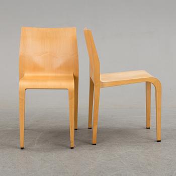 A set of seven chairs, Riccardo Blumer, Alias SpA, Italy. Late 20th century.