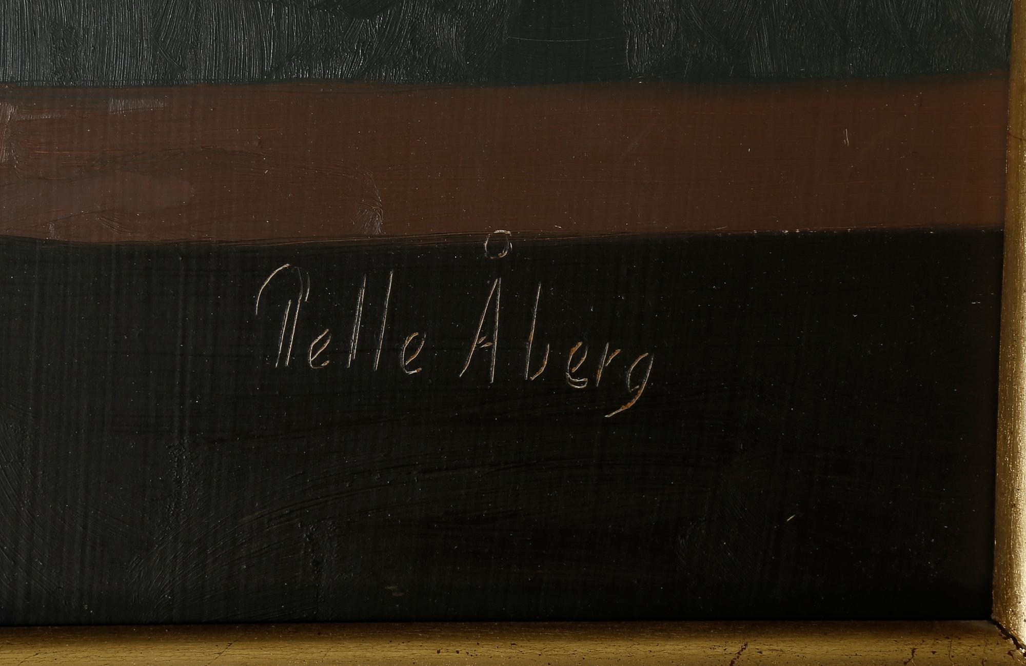 PELLE ÅBERG. olja på duk, signerad.