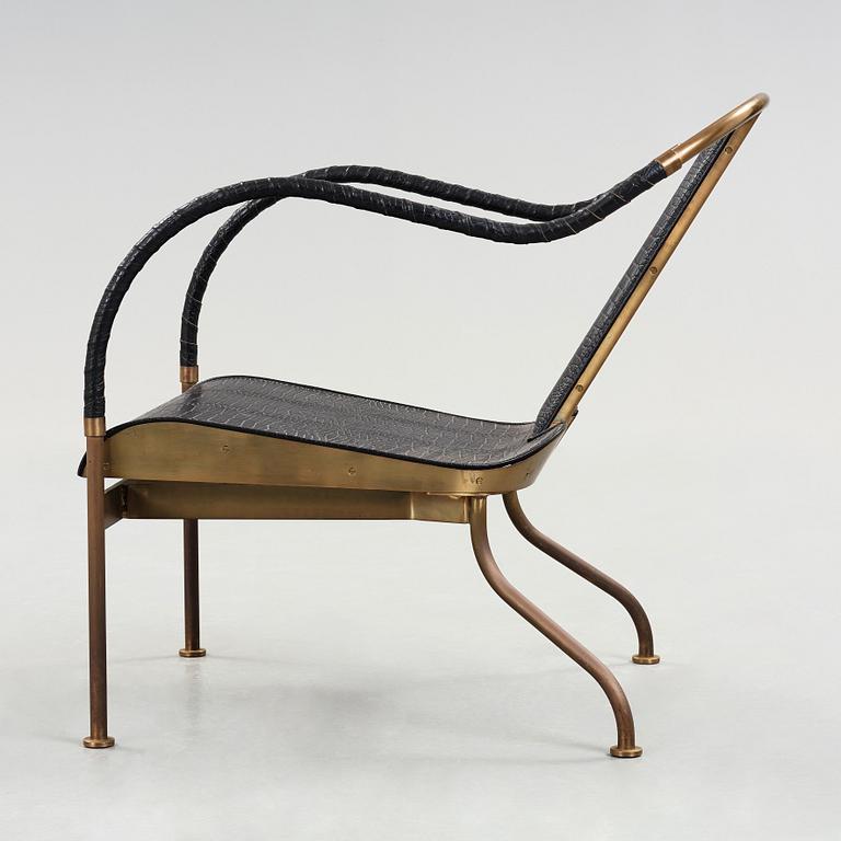 Mats Theselius, A Mats Theselius 'el Rey' easy chair by Källemo Sweden post 1999.