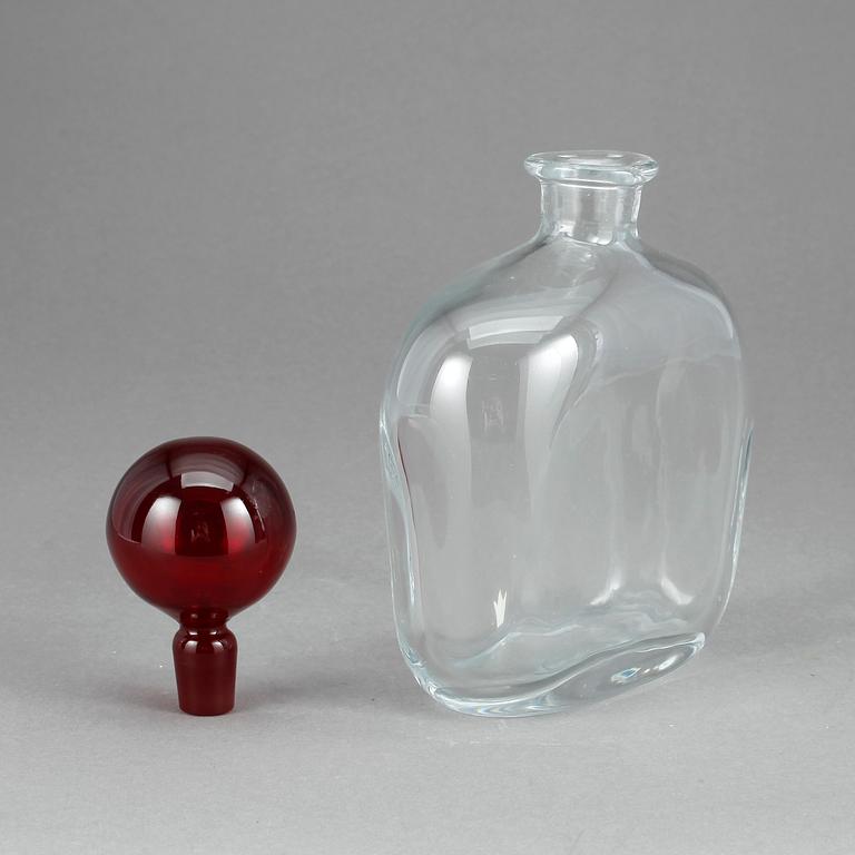 KARAFF, glas, Vicke Lindstrand, Kosta.