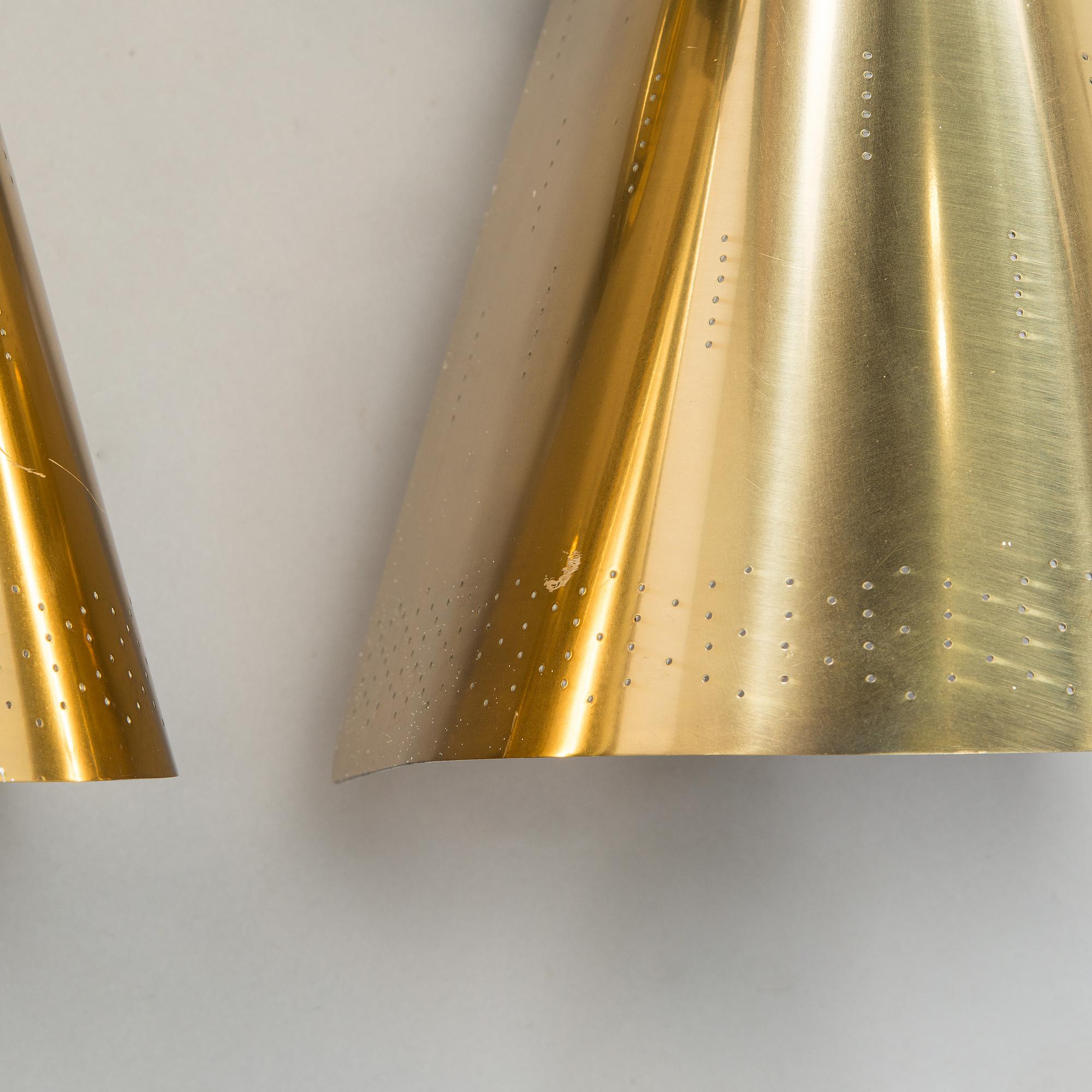 Paavo Tynell, a pair of  mid-20th century  wall lights for Taito. Made to order.