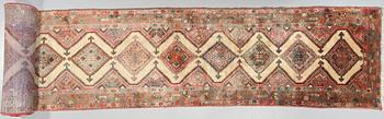 GALLERIMATTA, old, troligen Hamedan, ca 535x85 cm.