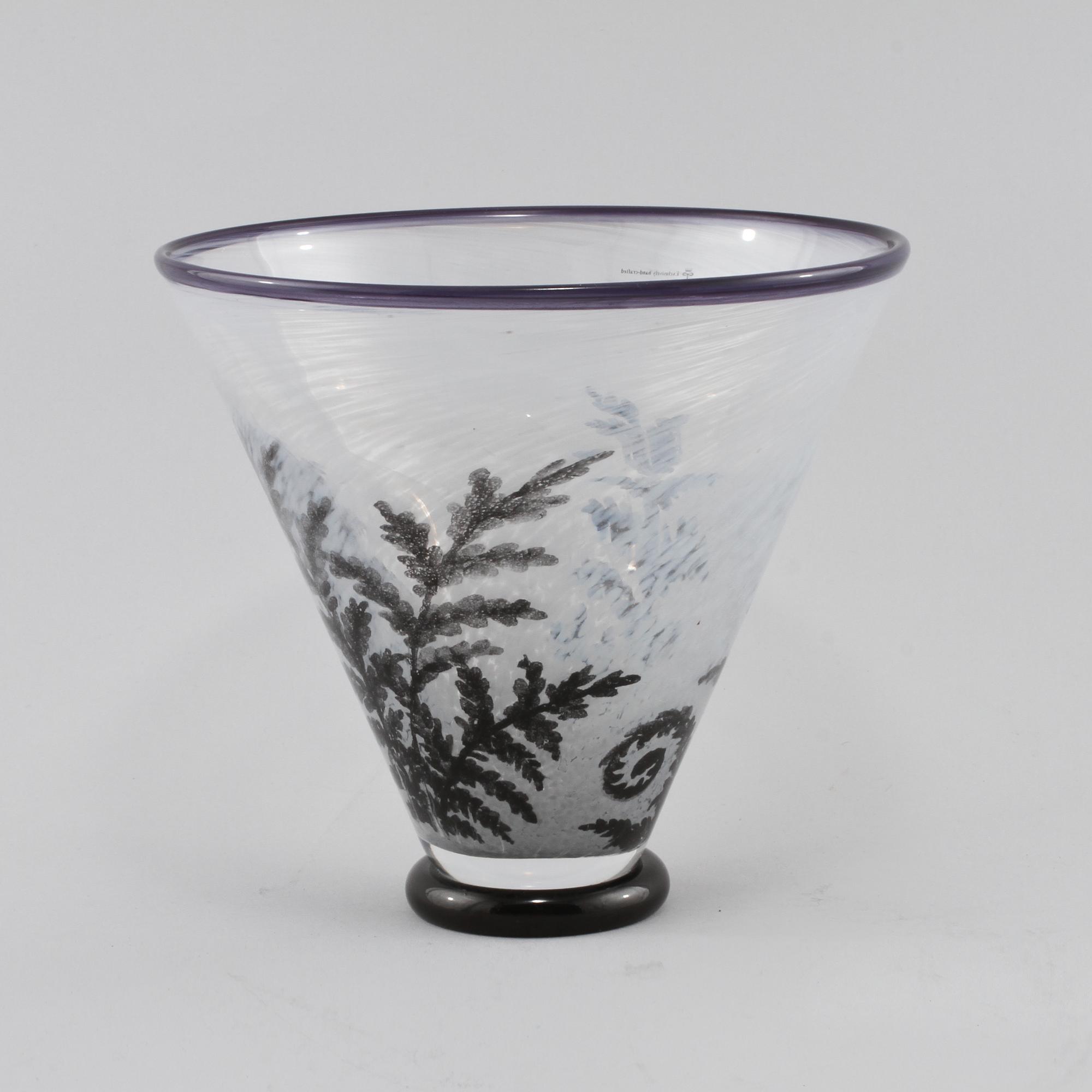 VAS, glas, Ingegerd Råman, Orrefors, unikat, signerad och numrerad 1170.