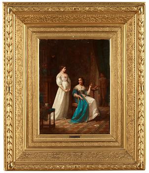 439. Aime Gabriel Adolphe Bourgoin Attributed to, Courtship.