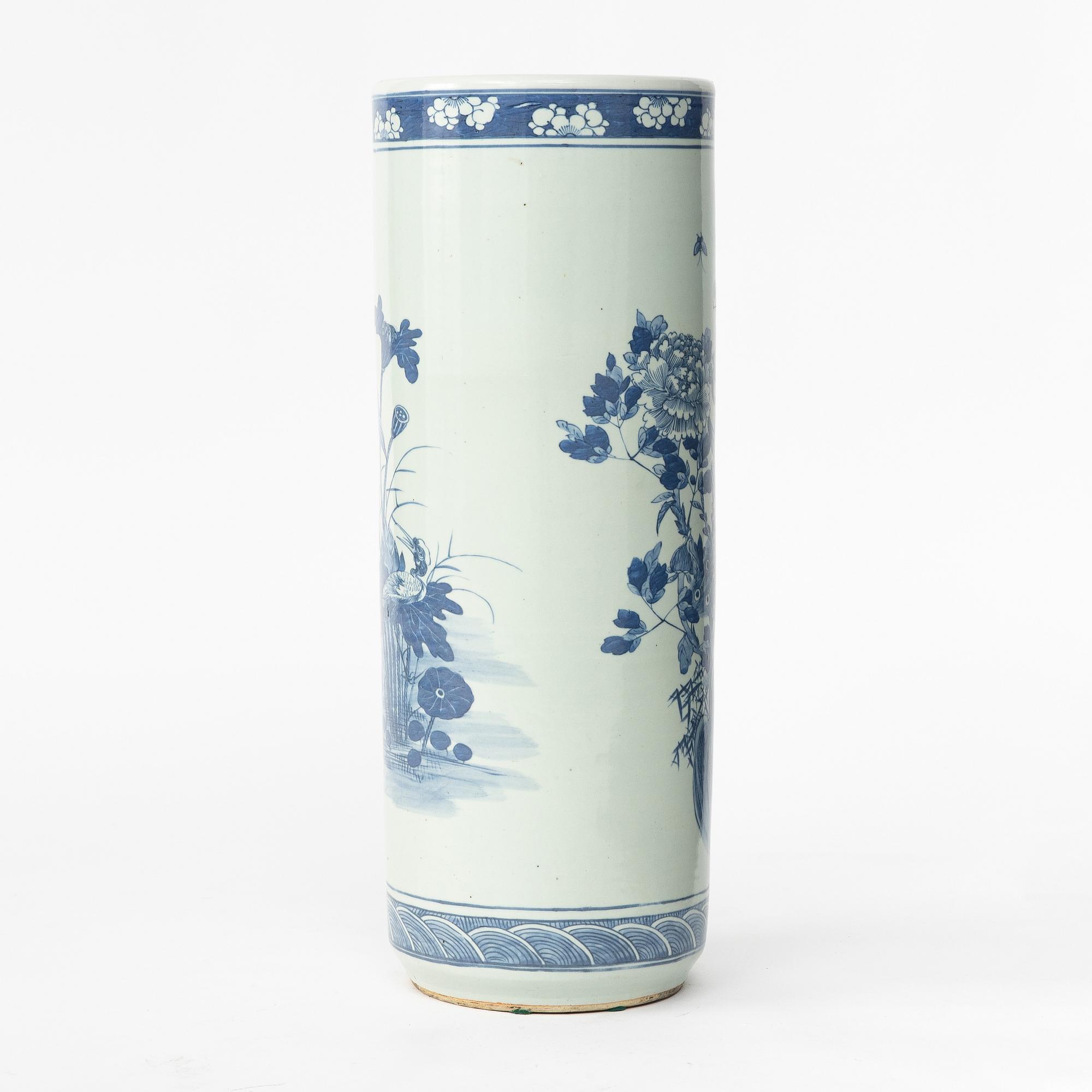 Paraplyställ, porslin, Kina, 1900-tal.