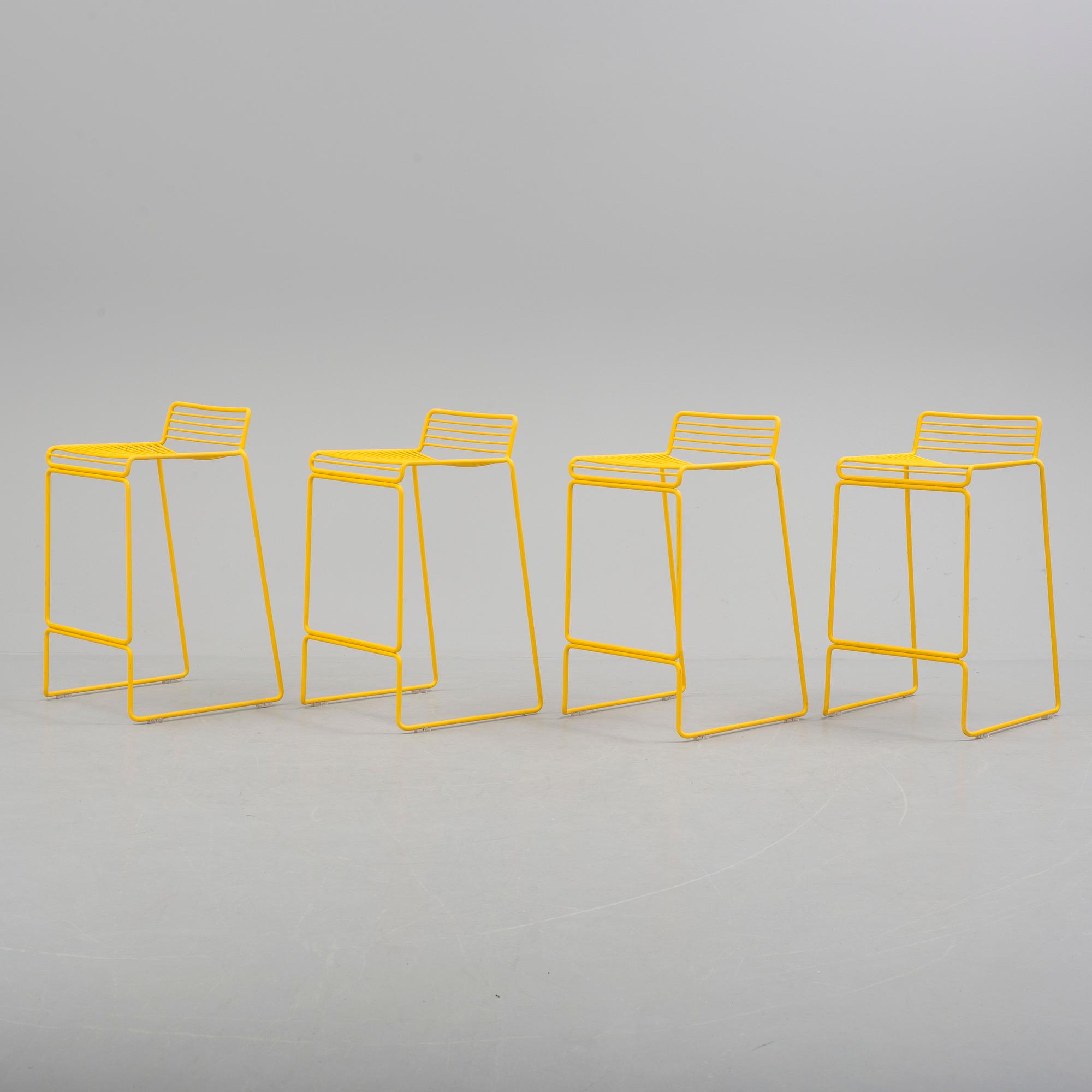 HEE WELLING, four 'Hee Bar Stools' HAY, 21st Century.