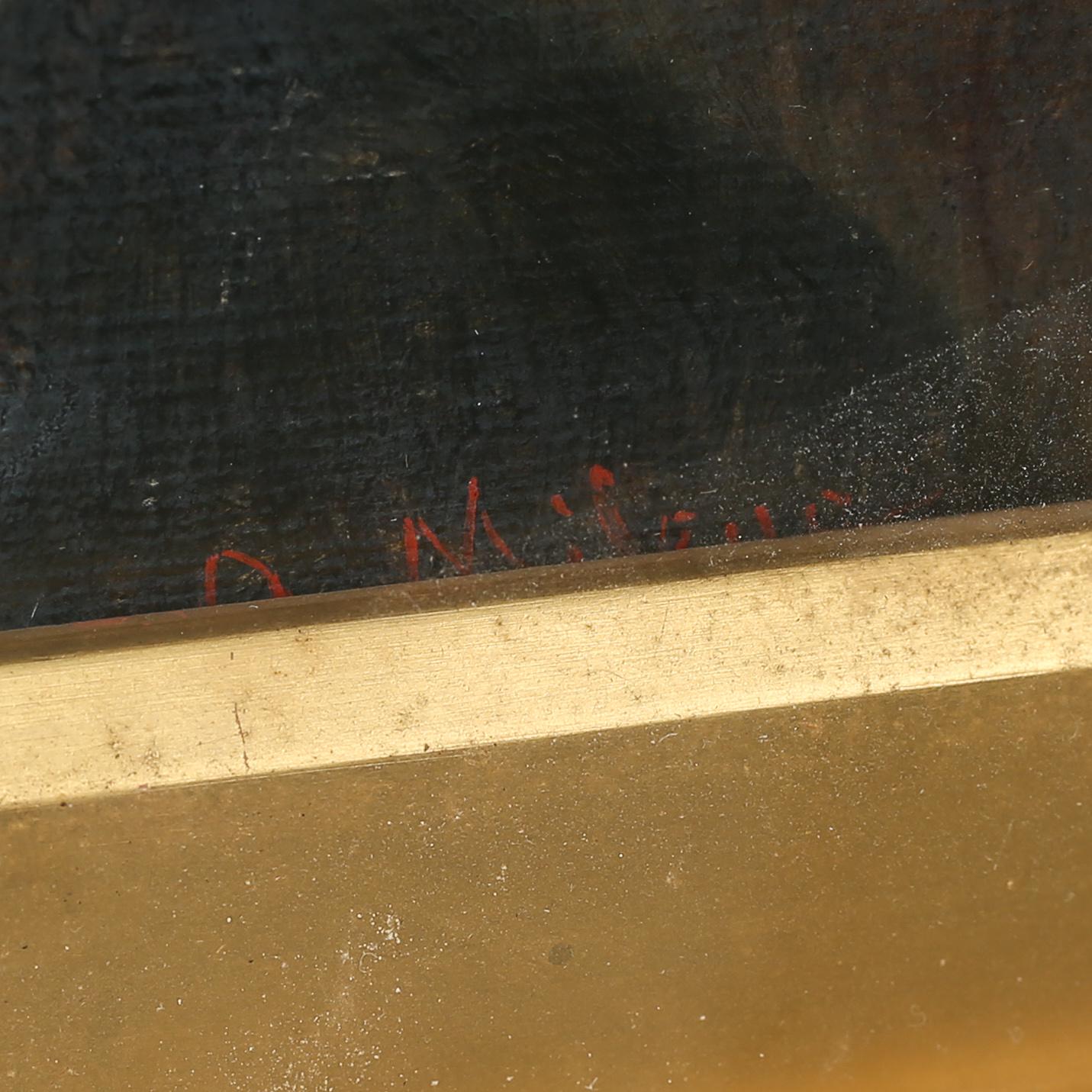 ANTONIO MILONE, oil, signed.