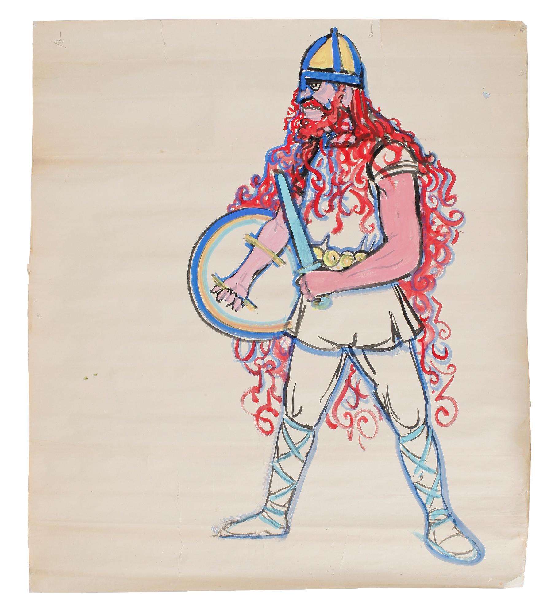 CARL KYLBERG, akvarell. A tergo påskrift i blyerts.