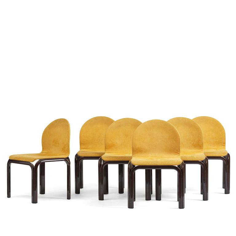 Gae Aulenti, stolar, sex stycken, "Orsay", Knoll International, Italien, efter 1976.