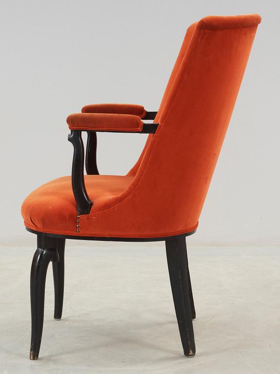 A Gunnar Asplund armchair, Nordiska Kompaniet, ca 1922-23.