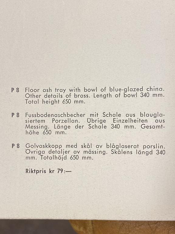 Hans-Agne Jakobsson, fat på fotställning, Hans-Agne Jakobsson AB, Markaryd, 1950-60-tal.