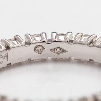 Cartier, a platinum and brilliant-cut diamond eternity ring.
