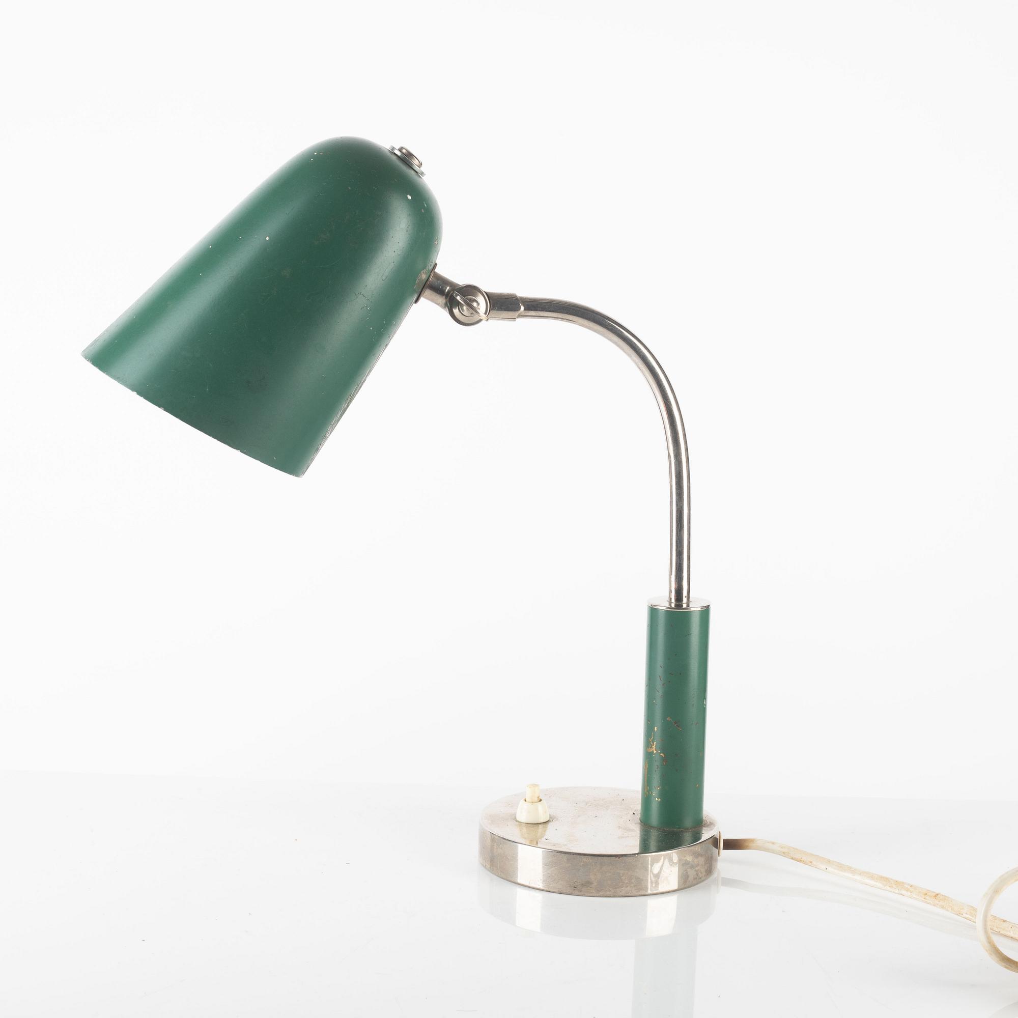 Vägglampa/bordslampa, funkis, 1930-tal.