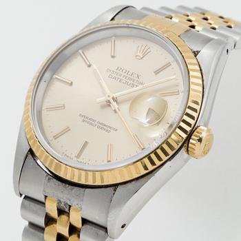 ROLEX, Oyster Perpetual, Datejust, Chronometer, armbandsur, 36 mm.