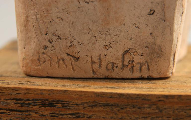 ÅKE HOLM, skulptur, oglaserat stengods, sign.