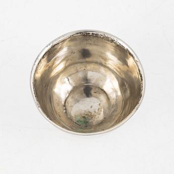 A Swedish silver tumbler, mark of Lars Holmström, Kristianstad 1760.