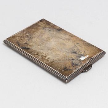 A sterling cigarette case by Georg Jensen, Denmark, second half of the 20th century.