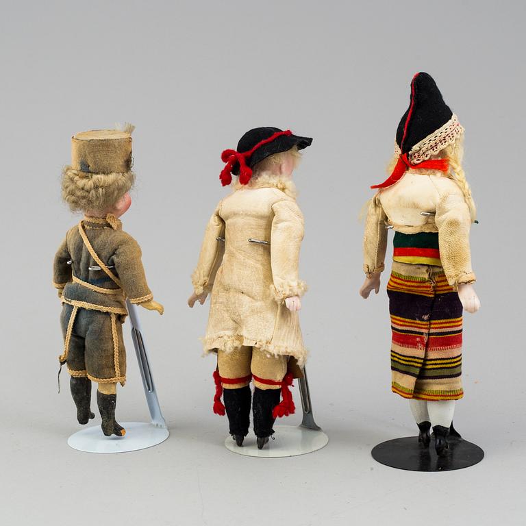 three German porcelain dolls from the 1910-/1920's.