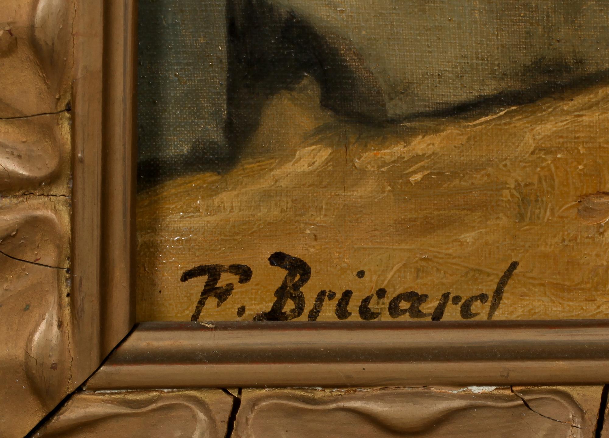 FRANCOIS XAVIER, BRICARD, oja på duk, signerad.