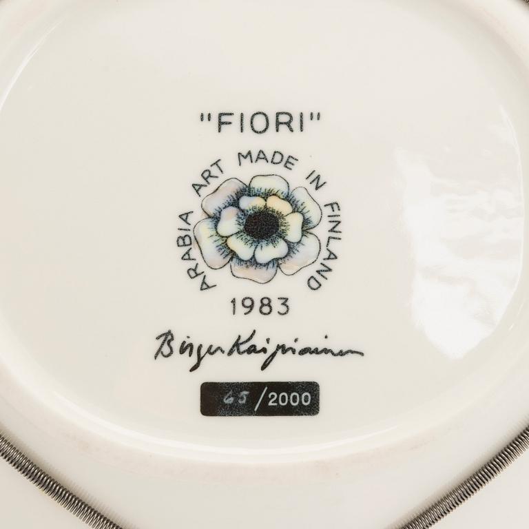 Birger Kaipiainen, Fat, "Fiori", keramik, märkt Birger Kaipiainen, Arabia Art made in Finland 1983, 65/2000.