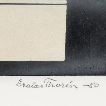 ESAIAS THORÉN, litografi, signerad, daterad -80, numrerad HC XIX/L.