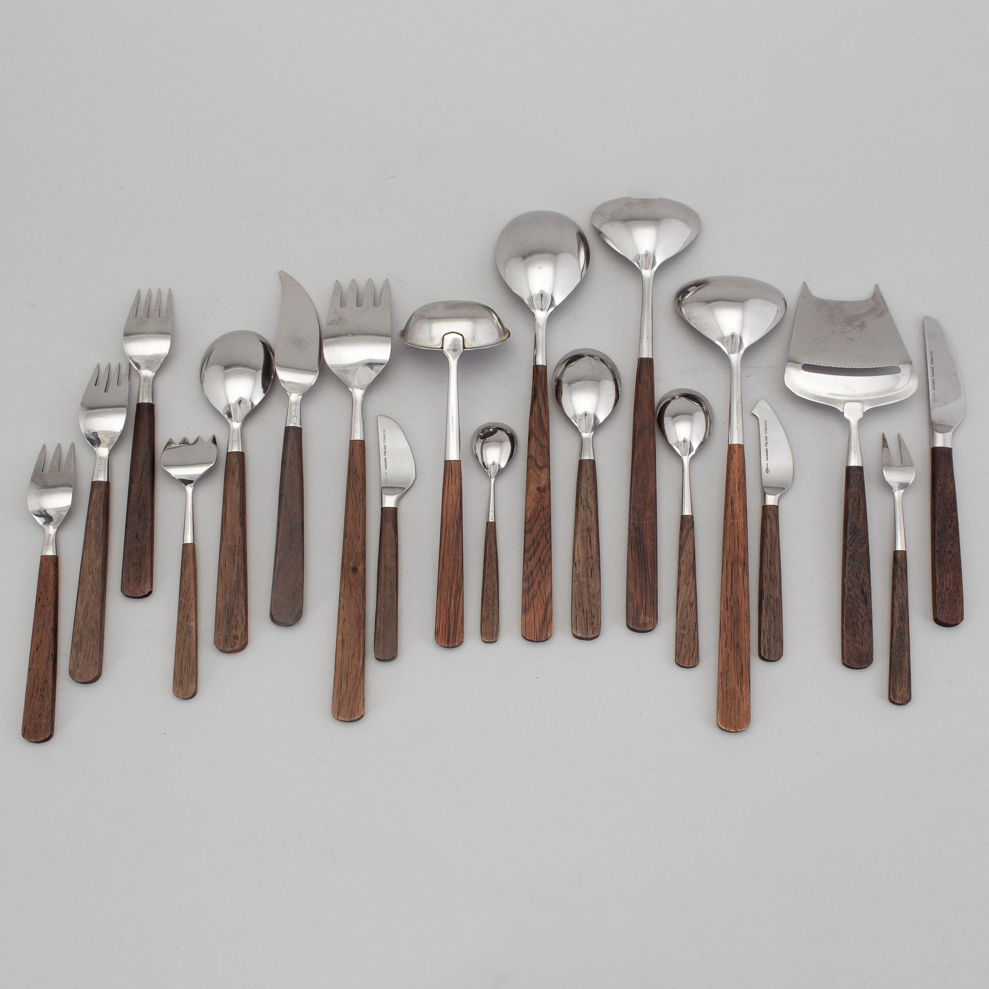 BERTEL GARDBERG, bestick, 106 delar, "Lion de Lux", Hackman, Finland, formgiven 1958.