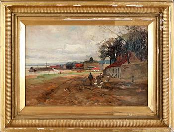 GEORGE GRAY, olja på duk, signerad, Storbritannien, verksam 1866-1910.