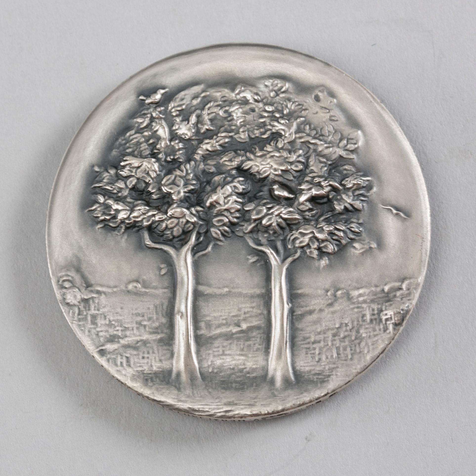 MINNESMEDALJ, silver, Svenska Medaljgillet 1976. Vikt ca 68 g.