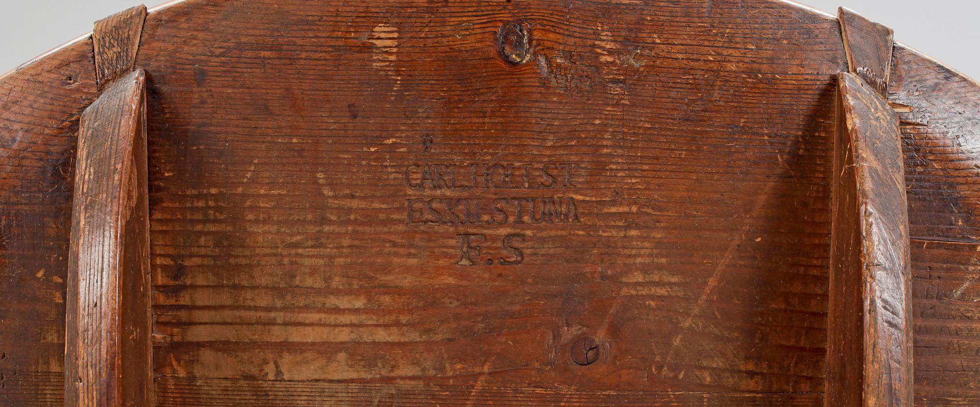 FÄLLBORD. Carl Hollst, (mästare i Eskilstuna 1787-1830).