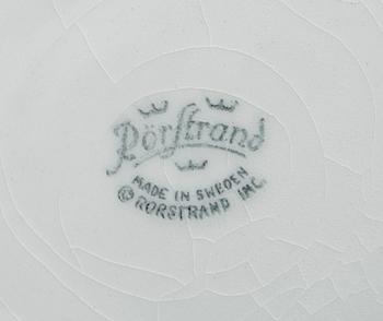 DELAR TILL SERVIS, 27 delar, porslin, "Blå eld", Hertha Bengtsson, Rörstrand.
