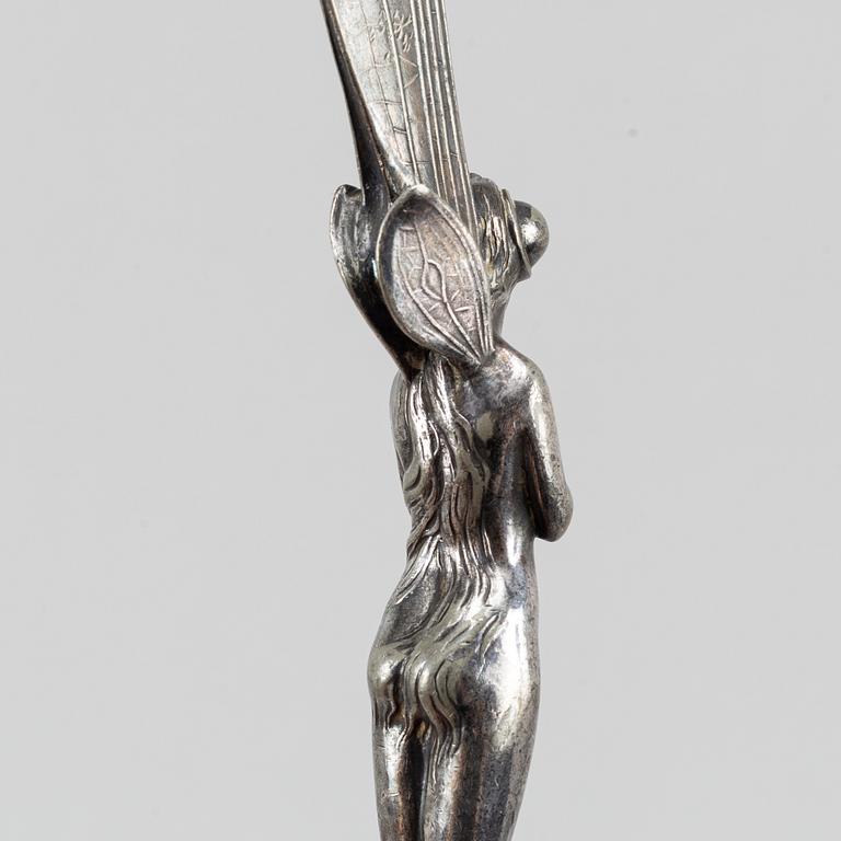 A pair of Art Nouveau fairy letter openers, early 20th Century.