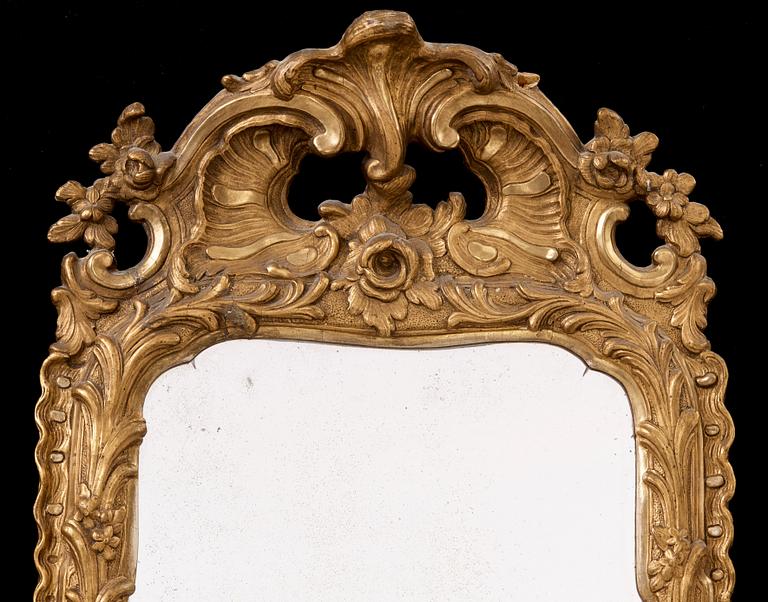 Rokoko, A Swedish Rococo 18th century mirror.