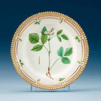 742. A set of 11 Royal Copenhagen 'Flora Danica' dishes, Denmark, 20th Century.