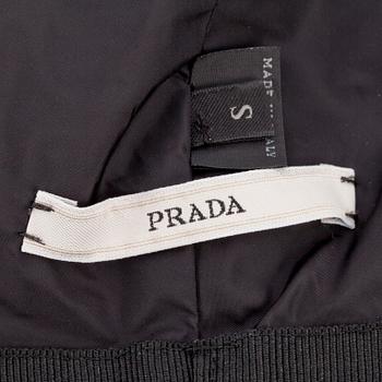 PRADA, a black velvet hat. Written size S.
