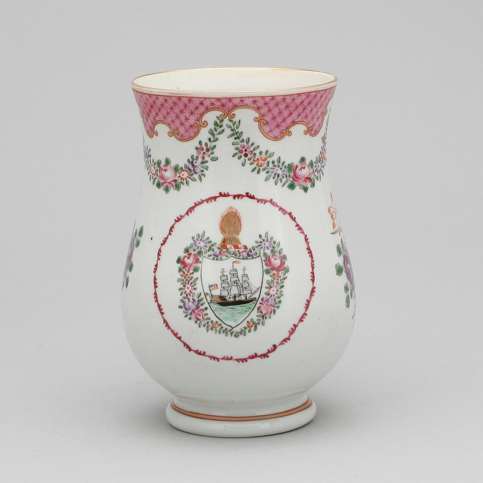MUGG, porslin, möjligen Samson, Frankrike, 1800-talets slut.
