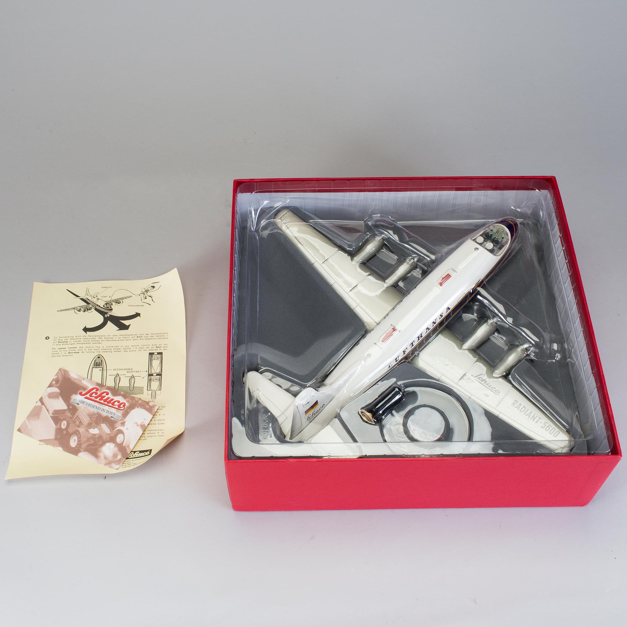 A Schuco airplane "Elektro Radian 5600 Lufthansa" Germany 2005.