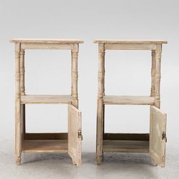 A of pair late 19th century nightstands.