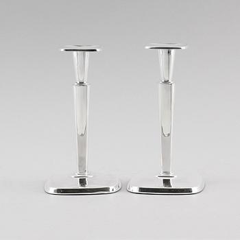 LJUSSTAKAR, 1 par, silver, Göthlin, Tesi, 1959.