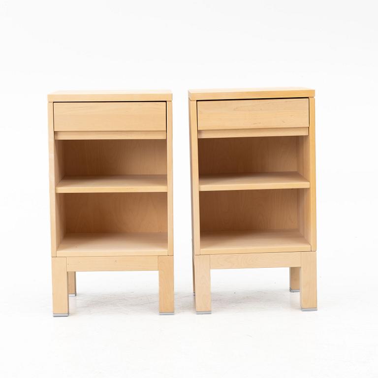 Marit Stigsdotter, bedside tables, a pair, “Serena”, Stolab, 2000s.