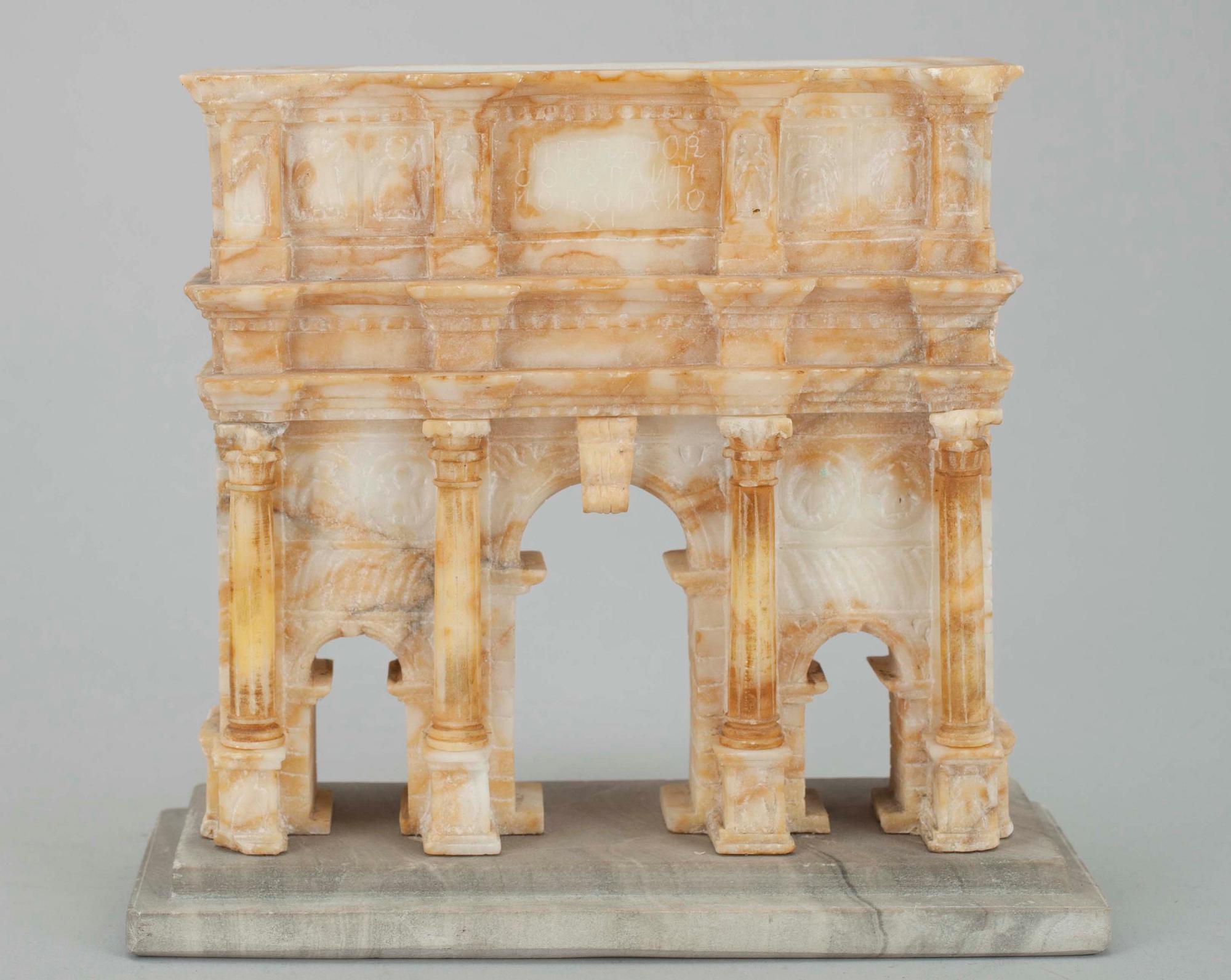 GRAND TOUR SOUVENIR, alabaster, möjligen 1800-tal.