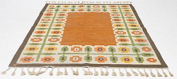 Gerti Lundberg, a flat weave carpet, Vävaregården, Eringsboda, Sweden, 242 x 165 cm.