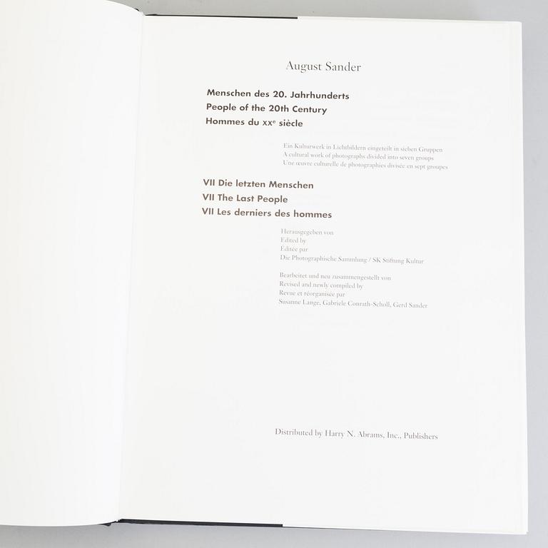 A set of 7 vol, August Sander: People of the 20th 
Century. 1-7. 2002.