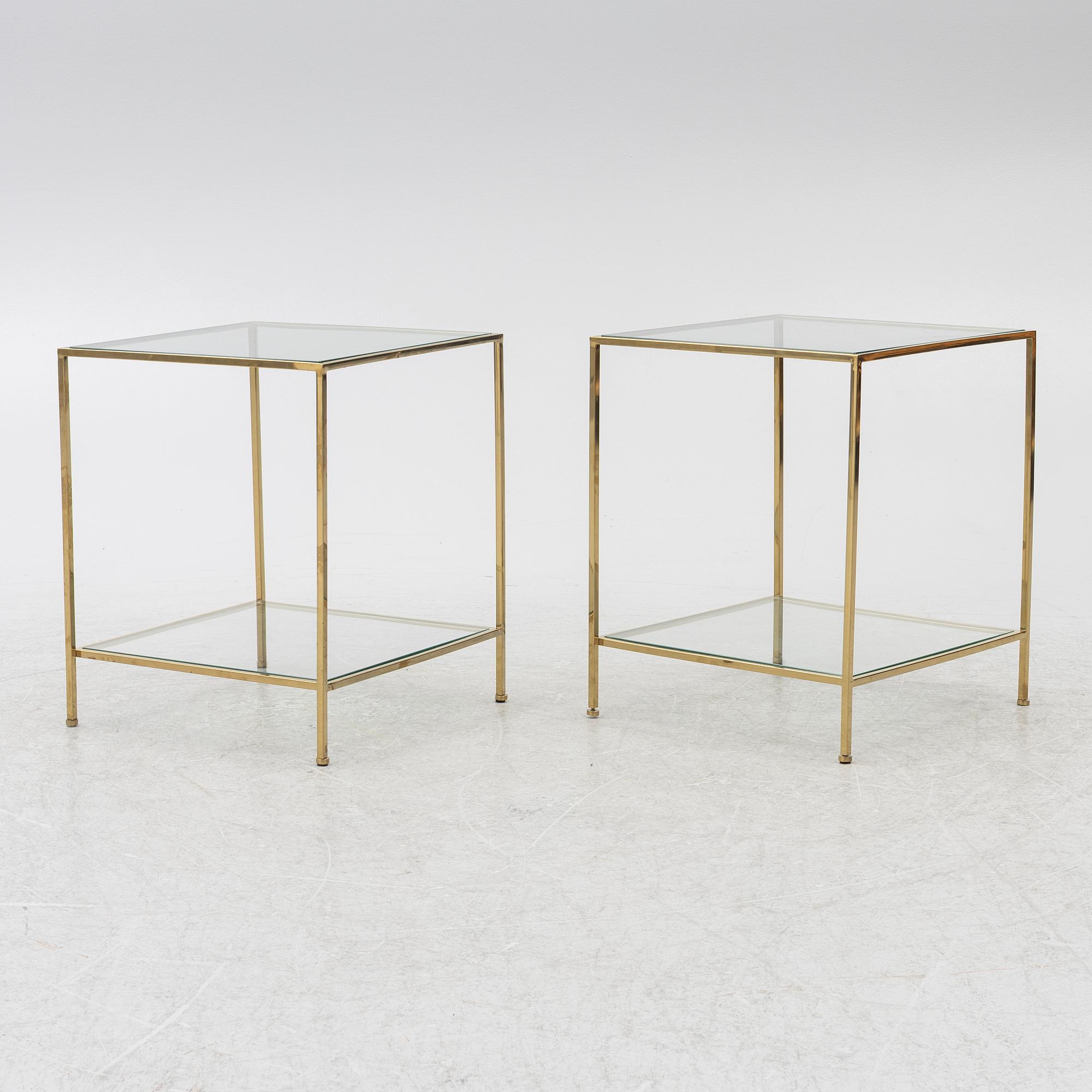 A pair of 'Wing' sofa tables, Ruth & Joanna, contemporary.