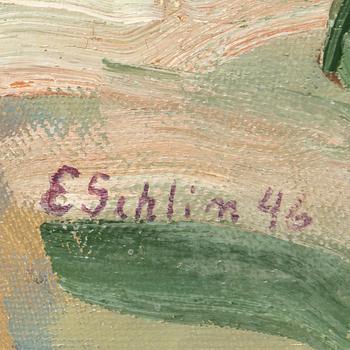 ESTER GEHLIN, Olja på duk, signerad och daterad -46.