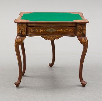 A CARD TABLE, Louis XV, probably Holland. 18th century.