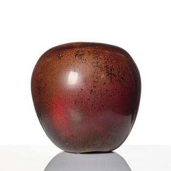 Hans Hedberg, a faience sculpture of an apple, Biot, France.